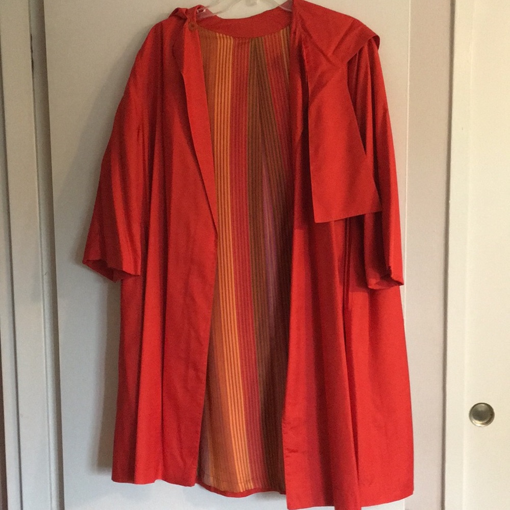 Vintage Saks 5th Avenue 1960s silk swing coat
